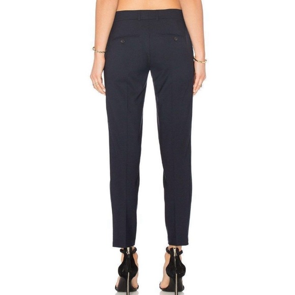 Vince Side Strapping Midrise Trousers - Black Women’s Size 0 - Picture 2 of 10